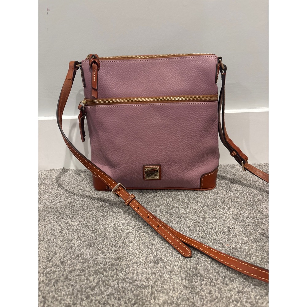 Dooney & Bourke Pebble Leather Crossbody, color Mauve